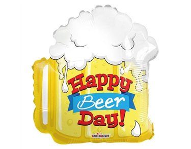 18IN HAPPY BIRTHDAY BEER SHAPE FOIL