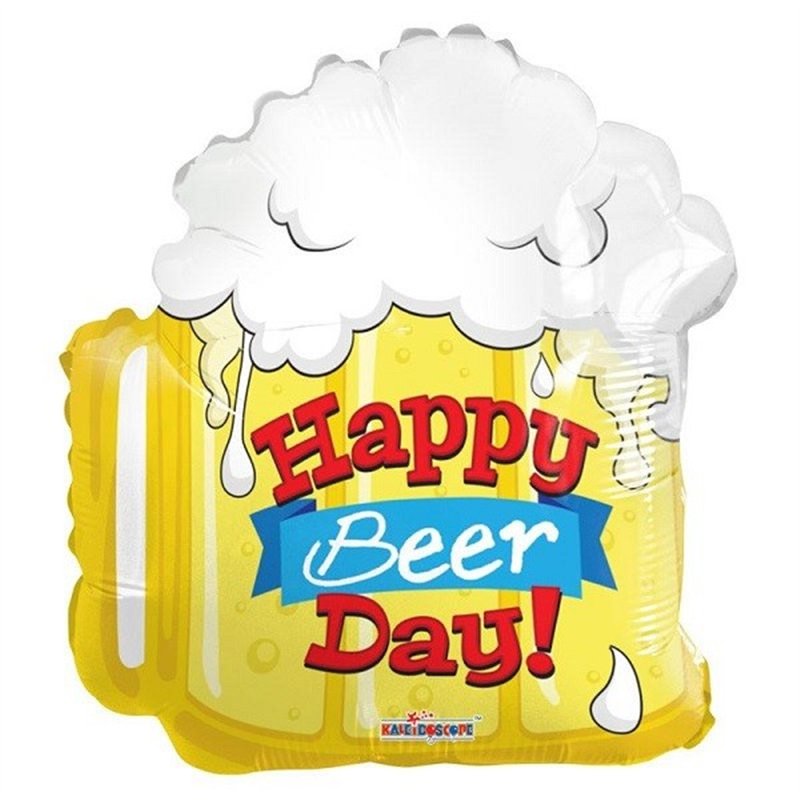 18IN HAPPY BIRTHDAY BEER SHAPE FOIL