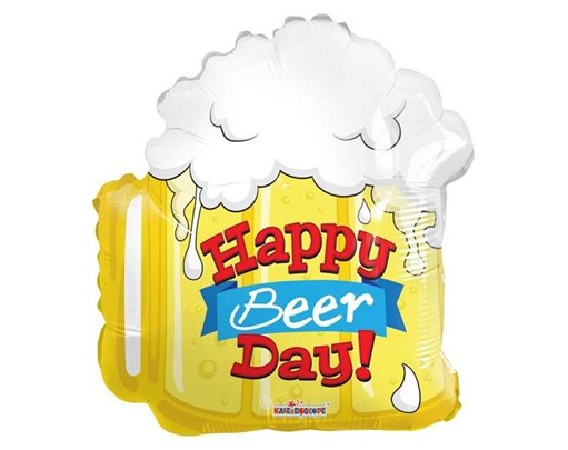 18IN HAPPY BIRTHDAY BEER SHAPE FOIL