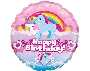18IN RAINBOW BIRTHDAY UNICORN FOIL