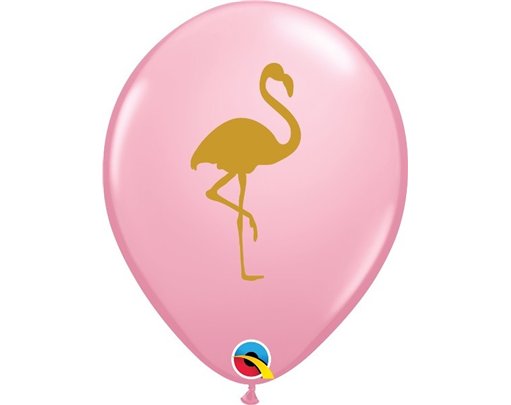 (25) 11IN FLAMINGO QUALATEX