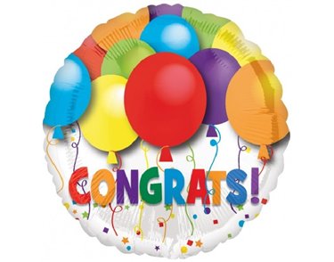18IN BOLD CONGRATULATIONS FOIL
