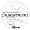 18IN TWO HEARTS ENGAGEMENT FOIL BALLOON