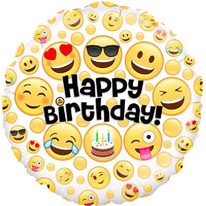 18IN BIRTHDAY EMOJI FOIL