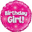 18IN BIRTHDAY GIRL HOLOGRAPHIC FOIL