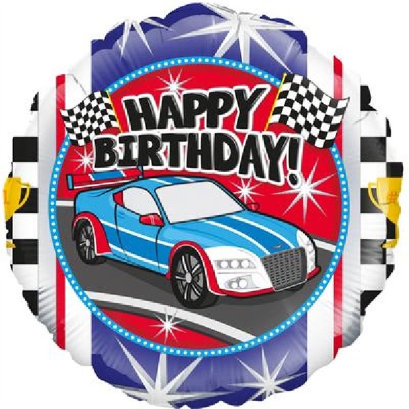 18IN SPORTS CAR BIRTHDAY METALLIC