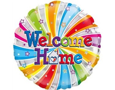 18IN WELCOME HOME SWIRL FOIL
