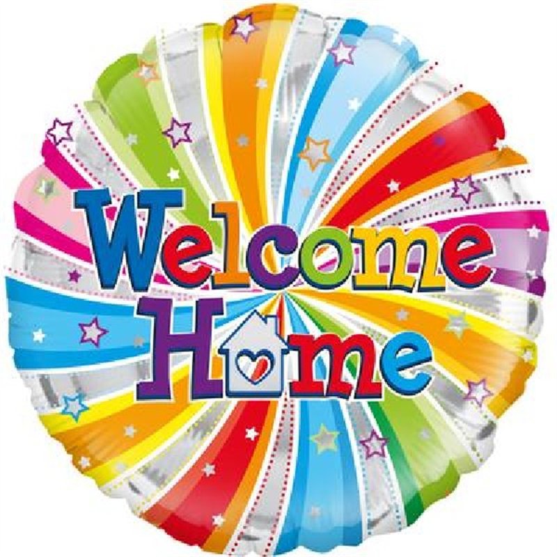 18IN WELCOME HOME SWIRL FOIL