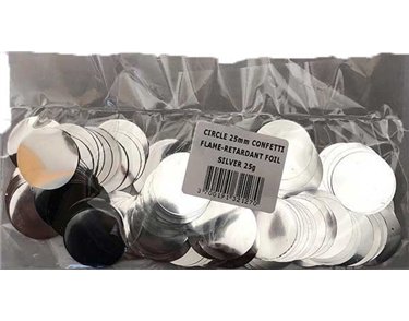 25MM METALLIC SILVER CIRCULAR CONFETTI