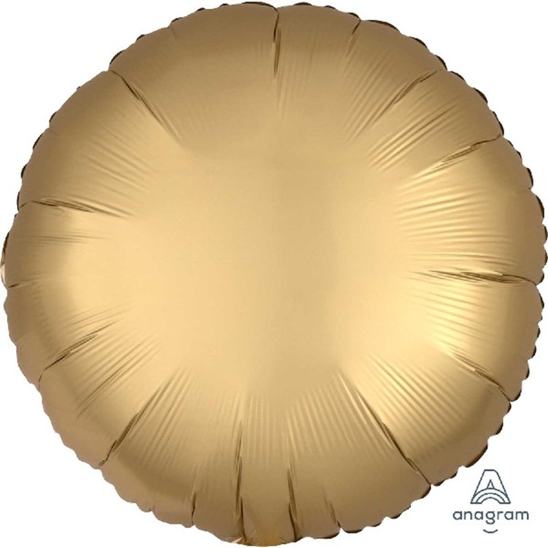 SATIN LUXE GOLD SATEEN CIRCLE 18IN FOIL