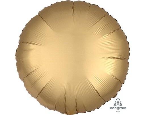 SATIN LUXE GOLD SATEEN CIRCLE 18IN FOIL