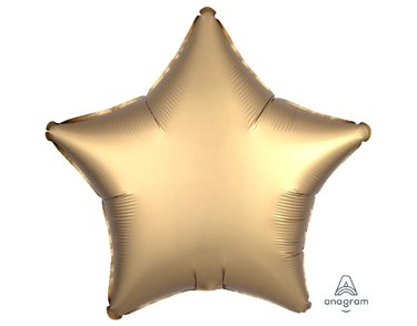 SATIN LUXE GOLD SATEEN STAR 19IN