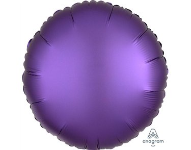 SATIN LUXE PURPLE ROYALE CIRCLE 18IN FOIL