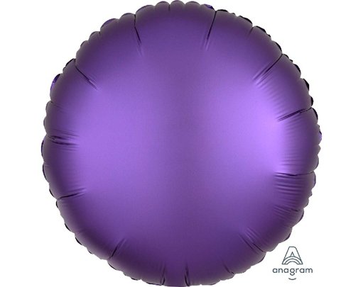 SATIN LUXE PURPLE ROYALE CIRCLE 18IN FOIL