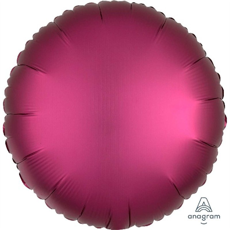 SATIN LUXE POMEGRANATE CIRCLE 18IN FOIL