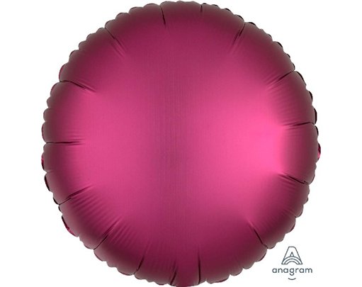SATIN LUXE POMEGRANATE CIRCLE 18IN FOIL