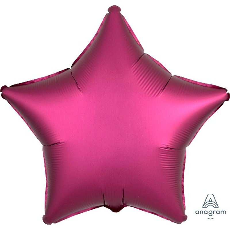 SATIN LUXE POMEGRANATE STAR 19IN