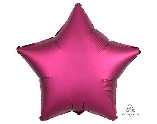 SATIN LUXE POMEGRANATE STAR 19IN