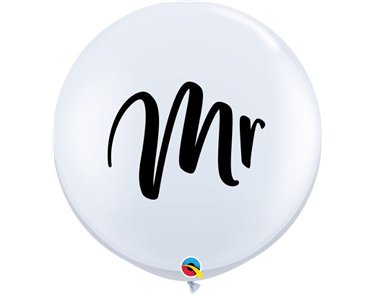 (2) 3FT WHITE MR. QUALATEX