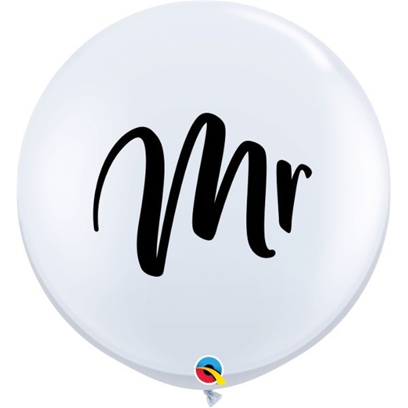 (2) 3FT WHITE MR. QUALATEX