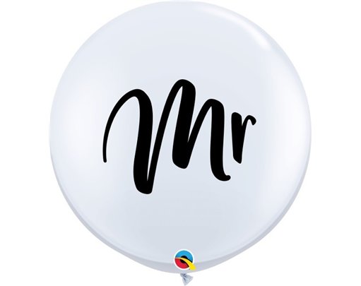(2) 3FT WHITE MR. QUALATEX