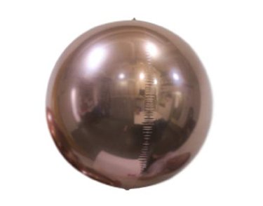 7IN ROSE GOLD MIRROR BALL FOIL
