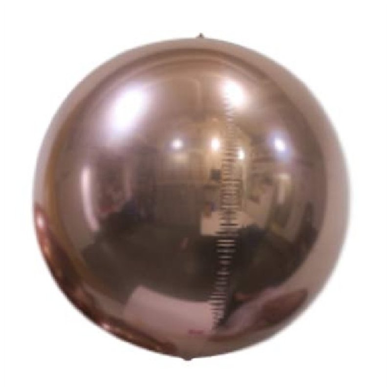 7IN ROSE GOLD MIRROR BALL FOIL
