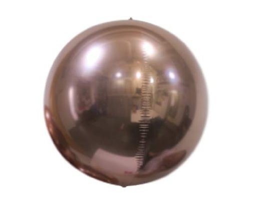 7IN ROSE GOLD MIRROR BALL FOIL