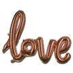 ROSE GOLD LOVE SCRIPT AIR FILL FOIL