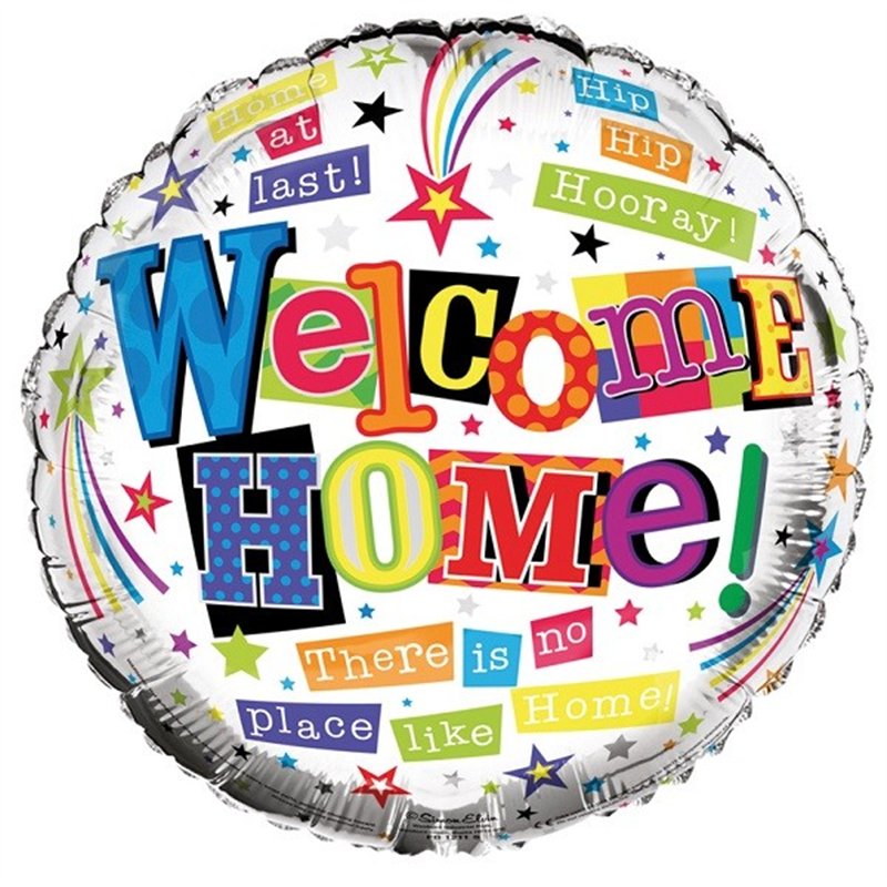 18IN WELCOME HOME FOIL BALLOON