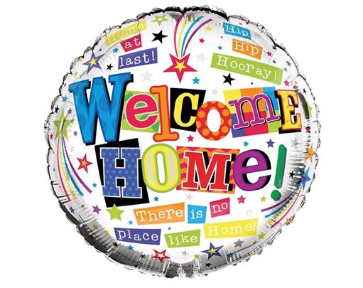 18IN WELCOME HOME FOIL BALLOON