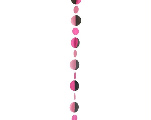 PINK/BLACK CIRCLE PINK BALLOON TAILS