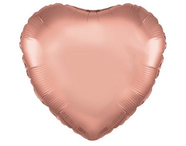 18IN ROSE GOLD HEART FOIL BALLOON