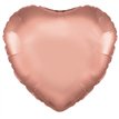 18IN ROSE GOLD HEART FOIL BALLOON