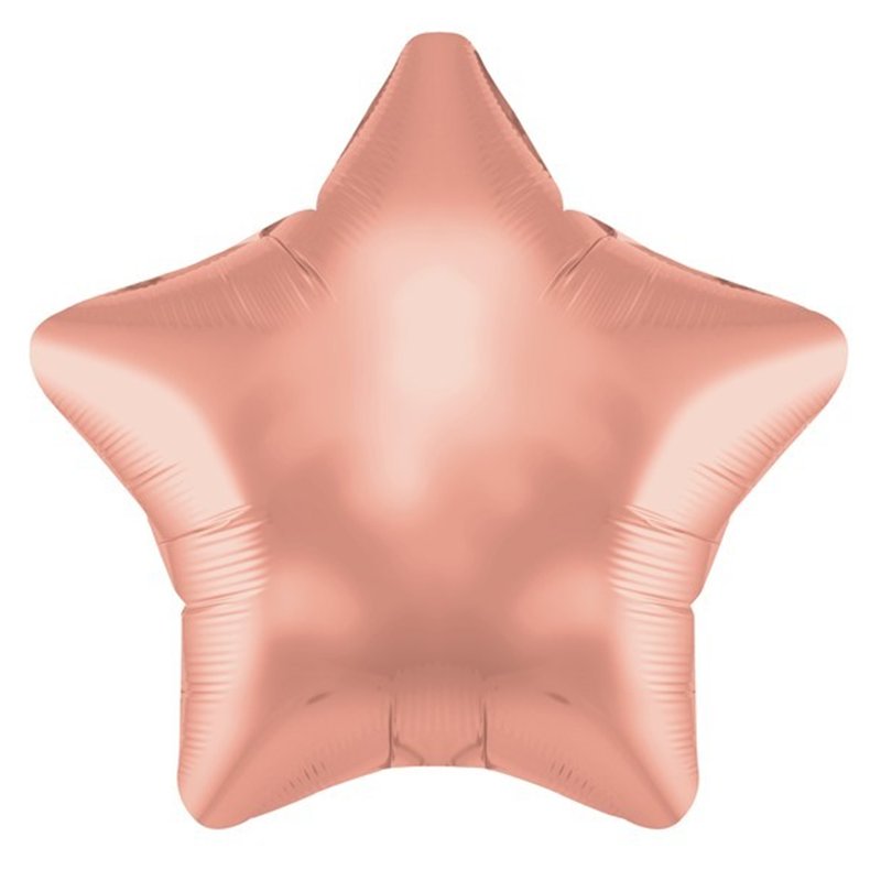 19IN ROSE GOLD STAR FOIL BALLOON