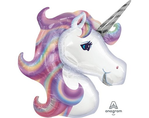 UNICORN S/SHAPE FOIL BALLOON