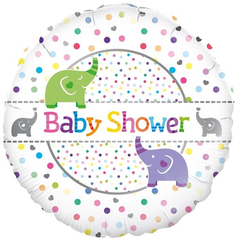 18IN BABY SHOWER ELEPHANTS FOIL