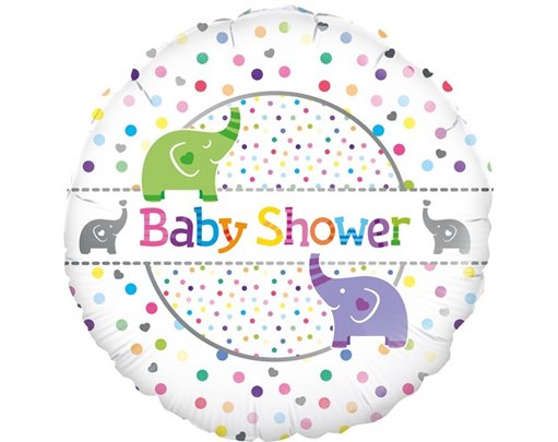18IN BABY SHOWER ELEPHANTS FOIL