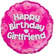 18IN GIRLFRIEND B/DAY PINK HOLO FOIL