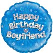 18IN BOYFRIEND B/DAY BLUE HOLO FOIL