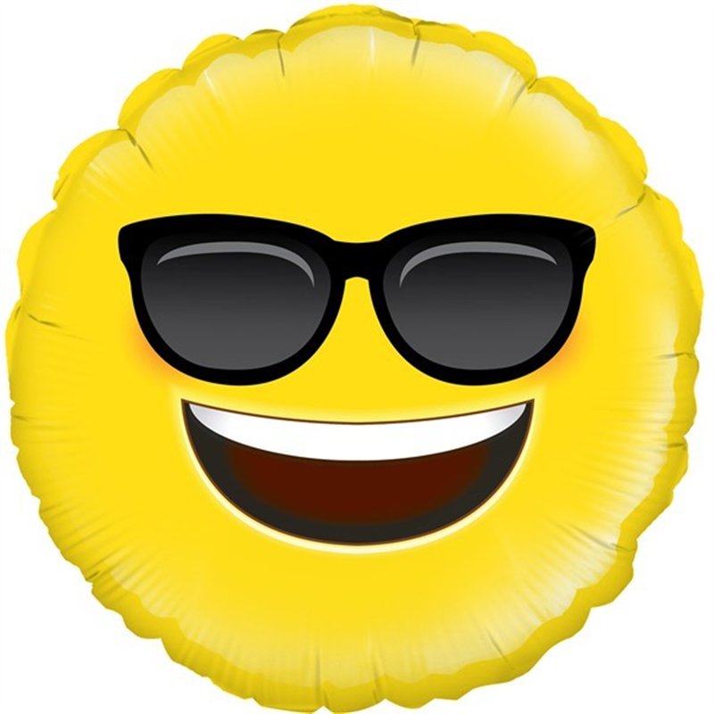 18IN COOL EMOJI FOIL BALLOON
