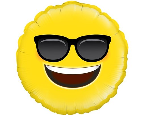 18IN COOL EMOJI FOIL BALLOON