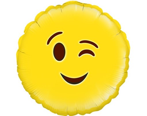 18IN WINK EMOJI FOIL BALLOON