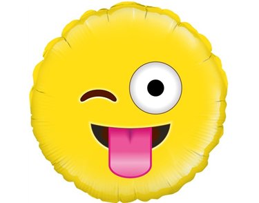 18IN CRAZY EMOJI FOIL BALLOON