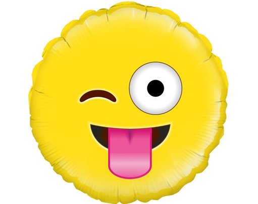 18IN CRAZY EMOJI FOIL BALLOON