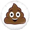 18IN SMILING POOP EMOJI FOIL BALLOON