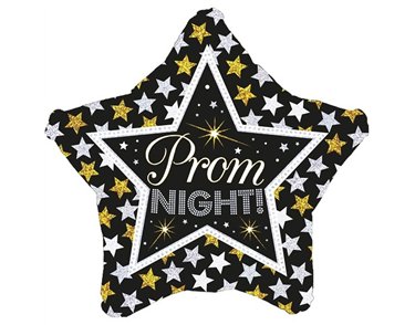 18IN PROM NIGHT STARS HOLO FOIL