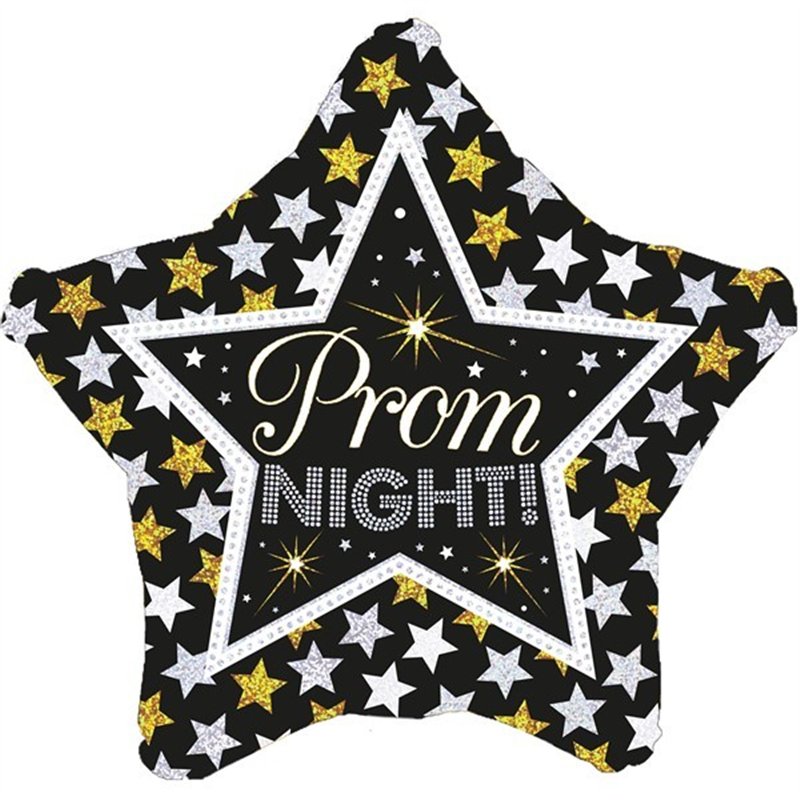 18IN PROM NIGHT STARS HOLO FOIL