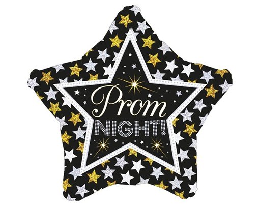 18IN PROM NIGHT STARS HOLO FOIL