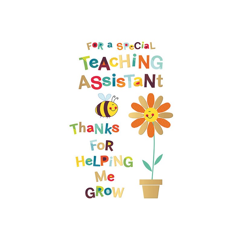 For A Special Teaching Assistant - Thanks For Helping Me Grow For A Special Teaching Assistant - Thanks For Helping Me Grow